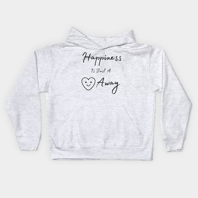 Happiness is just a smile away, Smiley Face Kids Hoodie by ViralAlpha